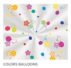 SACO POLI 10X14 COLORS BALLONS 100UN