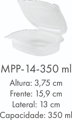 M BAND MPP-14 350ML TRANSPARENTE 50UN