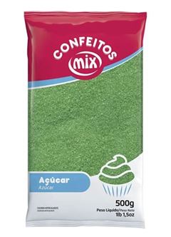 ACUCAR COLORIDO MIX VERDE 500GR