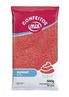 ACUCAR COLORIDO MIX VERMELHO 500GR