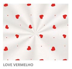 SACO POLI 10X14 LOVE VERMELHO 50UN