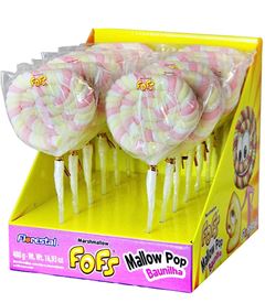 PIRULITO FOFS MALLOWPOP ROSA 12X40GR