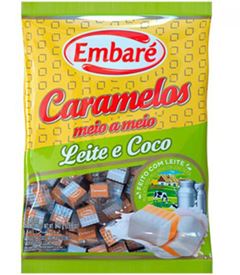 BALA CARAMELO EMBARE LEITE/COCO 660GR