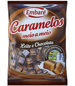 BALA CARAMELO EMBARE LEITE/CHOCOL 660GR