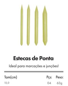 JOGO DE ESTECAS DE PONTA 4UN 408362