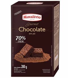 CHOCOLATE EM PO MAVALERIO 70% 200GR