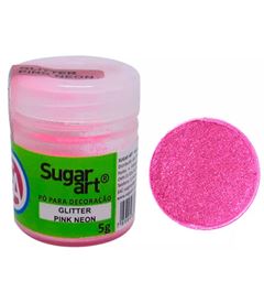 GLITTER P/DECORAR NEON PINK 5GR