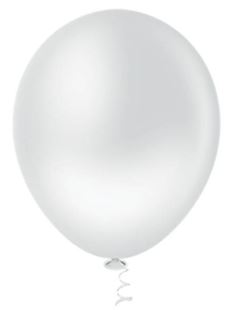 BALAO N.12 LISO BRANCO 12 UN