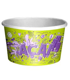 POTE DE PAPEL ACAI 250ML 50UN 975