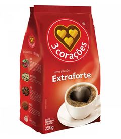 CAFE 3 CORACOES EXT FORTE STD PACK 250GR