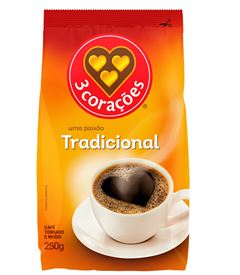 CAFE 3 CORACOES TRAD. STAND PACK 250GR