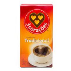 CAFE 3 CORACOES TRADICONAL VACUO 500GR