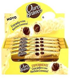 WAFER RECHEADO OURO BRANCO 15X25GR