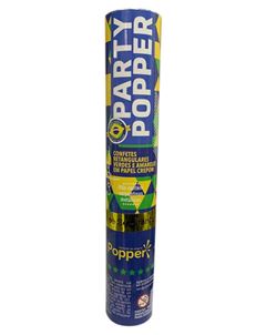 PARTY POPPER COPA CONF VERD/AMARELO 30CM