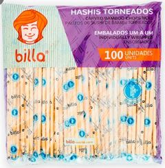 HASHI DE BAMBU TORNEADO BILLA C/100PARES