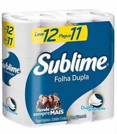 PAPEL HIG SUBLIME FOLHA DUPLA 30M 12UN