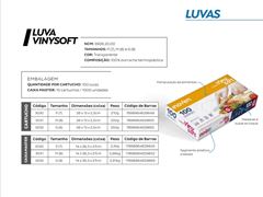 LUVA VINIL VINYSOFT M S/PO