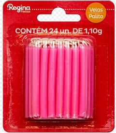 VELA PALITO ROSA 24 UN.