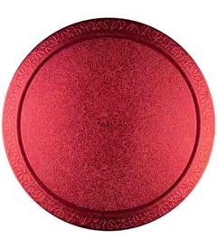 BASE CAKEBOARD REDONDO VERMELHO 21CM 