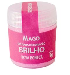 PO P/DECOR BRILHO ROSA BONECA MAGO 5GR