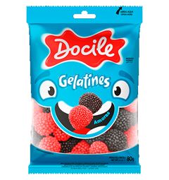 BALA GELATINA DOCILE 80GR AMORAS