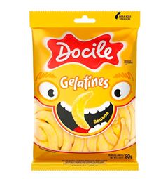 BALA GELATINA DOCILE 80GR BANANAS