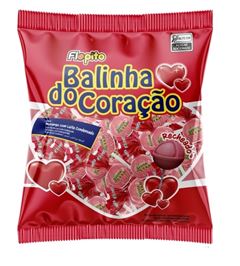 PIRULITO FLOPITO BALINHA CORACAO 500GR