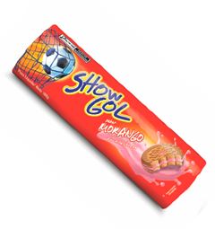 BISCOITO SHOWGOL RECH MORANGO 100GR