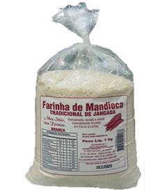 FARINHA MANDIOCA BRANCA JANGADA 1KG PCT