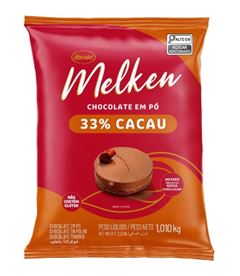 CHOCOLATE EM PO MELKEN 33% 1,01KG