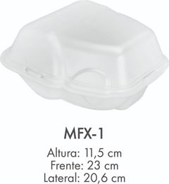 M MFX-1 EMB P/FRANGO BRANCO 100UN