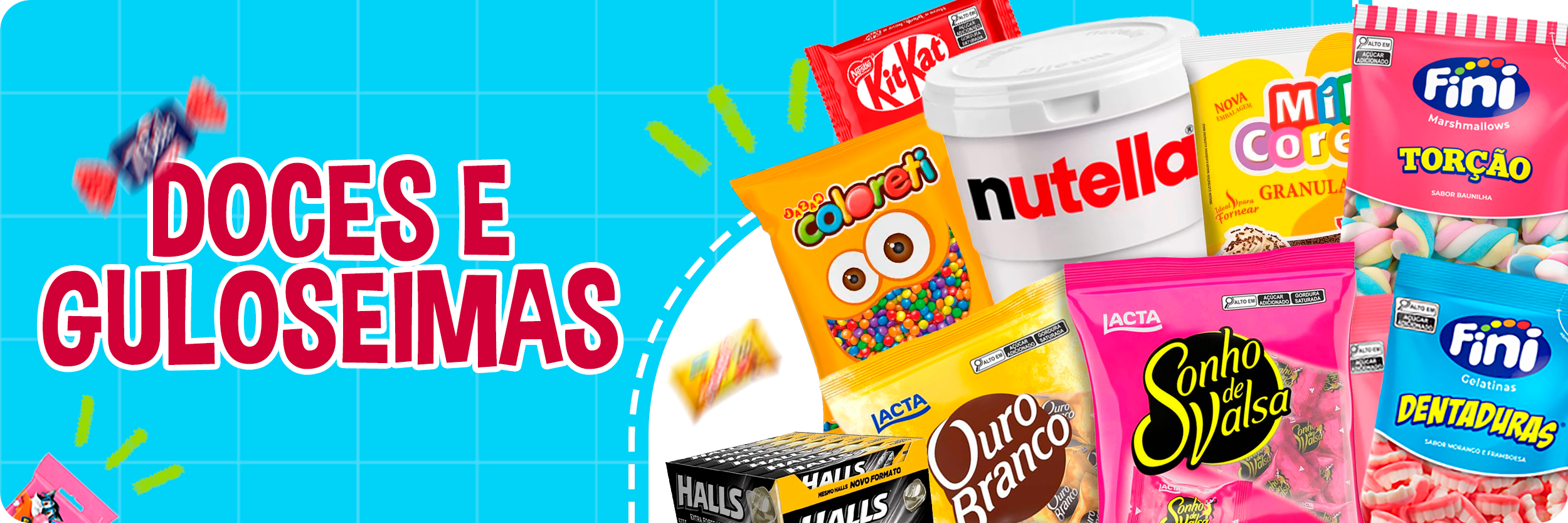 doces e guloseimas